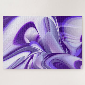 Quebra-cabeça Sonhos de Arco-Íris de Flor Roxo