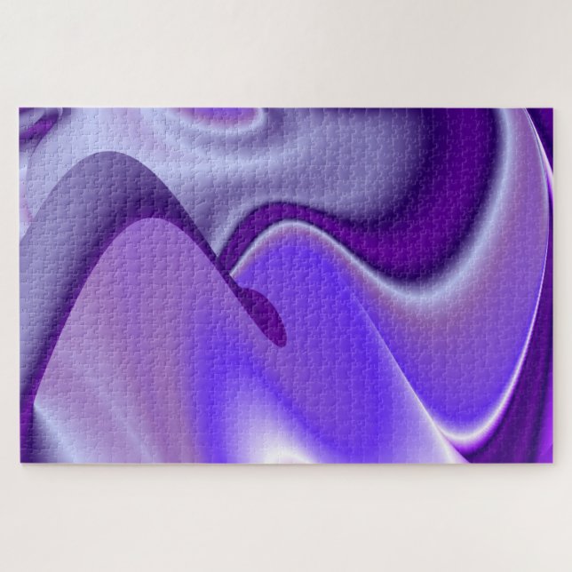 Quebra-cabeça Sonhos de Arco-Íris de Flor Roxo (Horizontal)