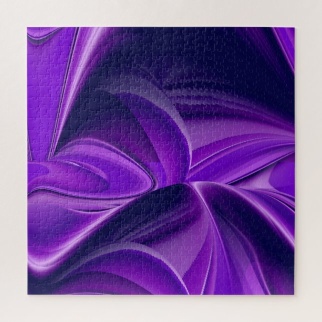 Quebra-cabeça Sonhos de Arco-Íris de Flor Roxo (Vertical)
