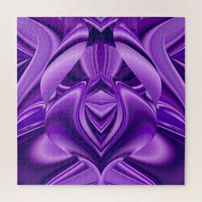 Quebra-cabeça Sonhos de Arco-Íris de Flor Roxo (Vertical)
