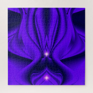 Quebra-cabeça Sonhos de Arco-Íris de Flor Roxo, Duas Estrelas
