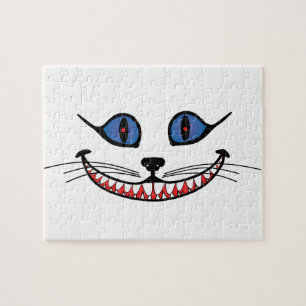 Quebra-cabeça Sorriso do Gato de Cheshire  AZUL