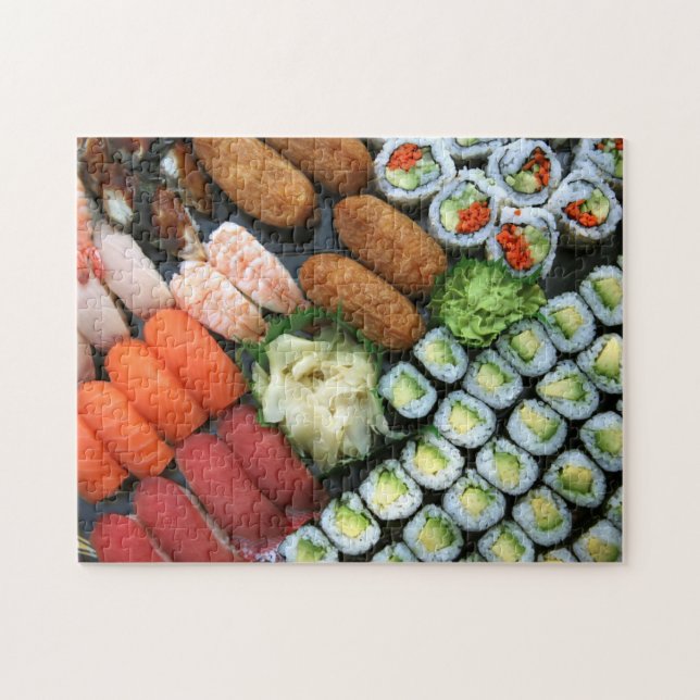 Quebra-cabeça Sortimento de favoritos de sushi japonês (Horizontal)