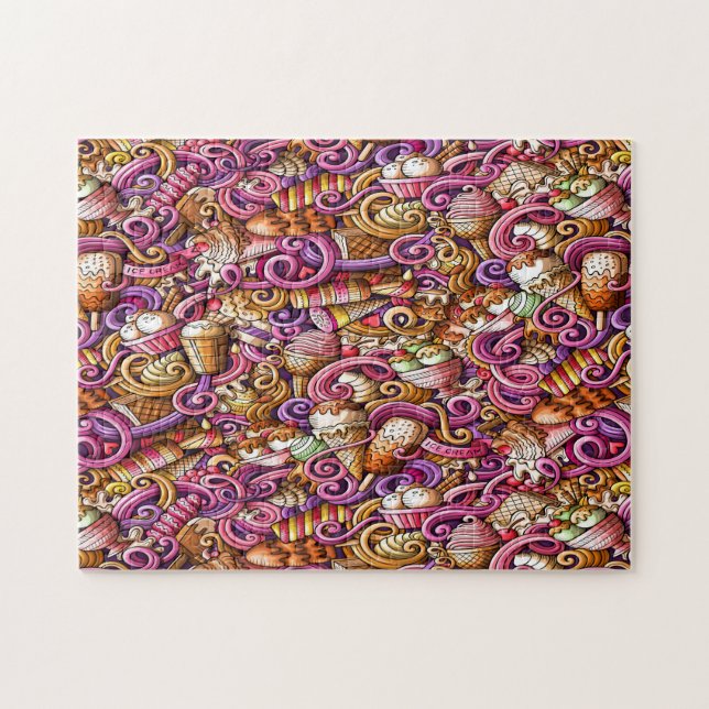 Quebra-cabeça sorvete (Horizontal)