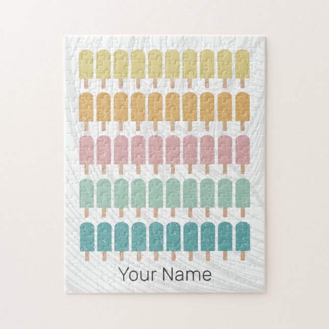 Quebra-cabeça Sorvete de poços de popa Retro Summer Design (Vertical)