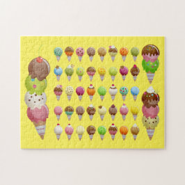 Quebra-cabeça Sorvete Delight Yummy Sweets