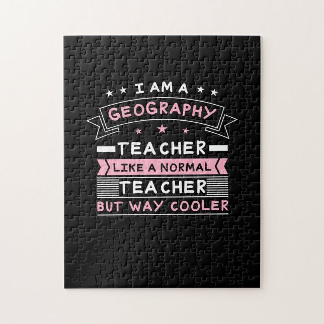 Quebra-cabeça Sou Professora De Geografia (Vertical)