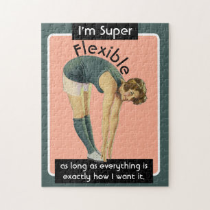 Quebra-cabeça Sou uma mulher sarcástica super flexível e sarcást