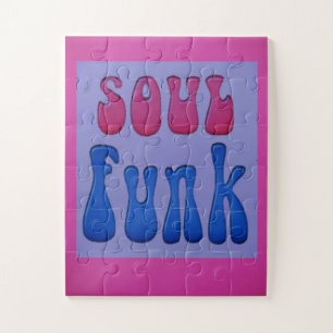 Quebra-cabeça Soul Music Funky Palavras gráficas