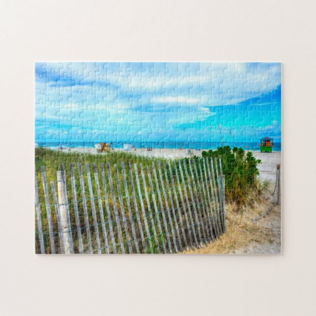 Quebra-cabeça South Beach Florida. (Horizontal)