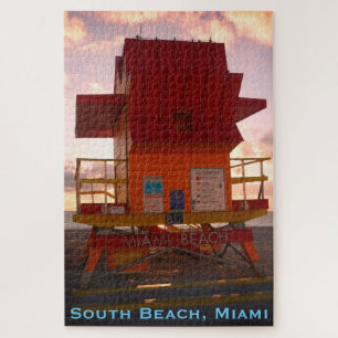 Quebra-cabeça South Beach, Miami Lifeguard Stand (Resgate do Oce