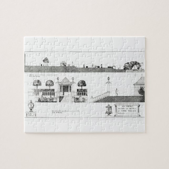 Quebra-cabeça Southport: Seção e detalhes de terraço superior (Horizontal)