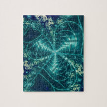 Space | Blue and White Fractal Art