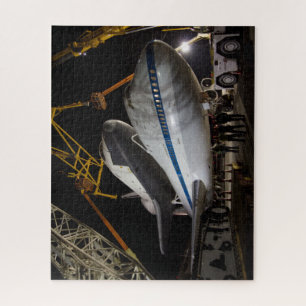 Quebra-cabeça Space Shuttle Enterprise no topo do 747