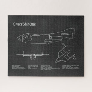 Quebra-cabeça SpaceShipOne - Planos de desenho de plano de avião