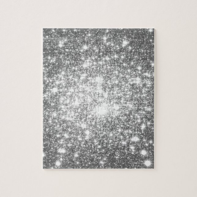 Quebra-cabeça Sparkle de Cinza prateada (Vertical)