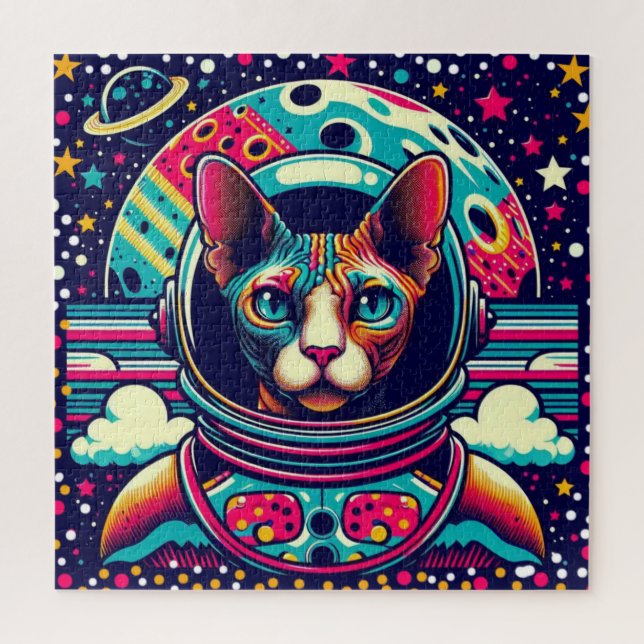 QUEBRA-CABEÇA SPHYNX CAT-ASTRONAUT 4 (Vertical)