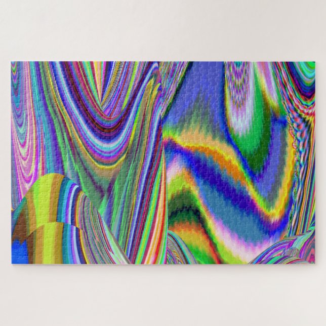Quebra-cabeça Spirit of Summer Breeze, Abstrato 3D Rainbowart (Horizontal)