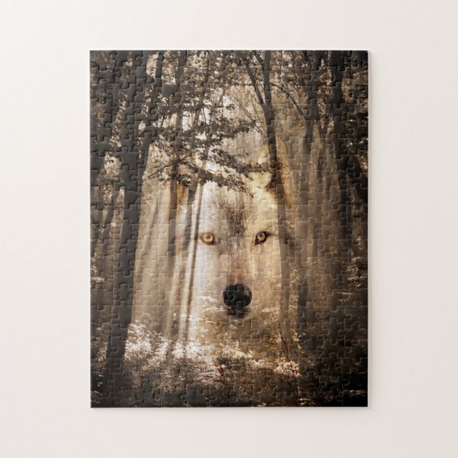 Quebra-cabeça Spirit Wolf (Vertical)