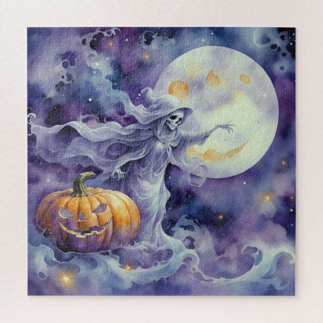 Quebra-cabeça Spooky Serenade: A Abóbora e o Fantasma (Vertical)