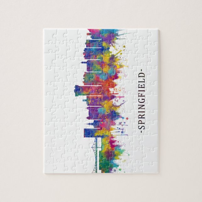 Quebra-cabeça Springfield Missouri Skyline (Vertical)