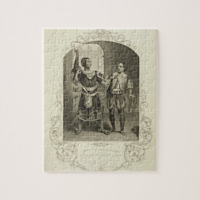 Quebra-cabeça Sr. G.V. Brooke como Othello e James Bennett como (Vertical)