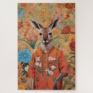 Quebra-cabeça Sr. Kangaroo em seu jardim