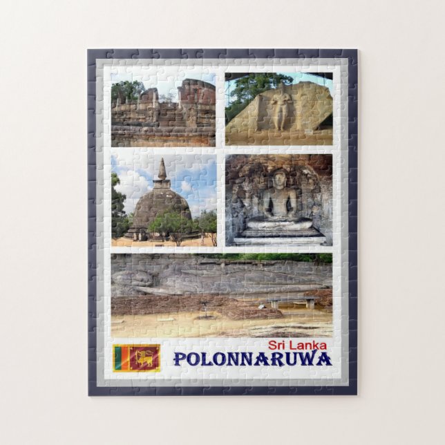 Quebra-cabeça Sri Lanka - Polonnaruwa - Mosaico - (Vertical)