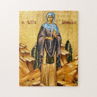 Quebra-cabeça St. Domnica of Constantinople Orthodox Icon