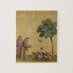 Quebra-cabeça St Francis de Assisi que preaching aos pássaros
