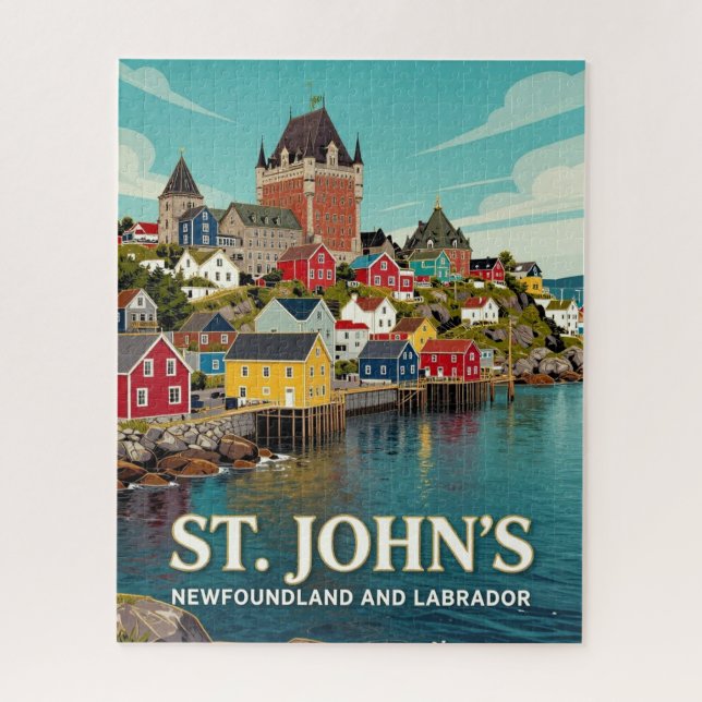 Quebra-cabeça St. John's Terra Nova e Labrador Costeiro 💎 (Vertical)