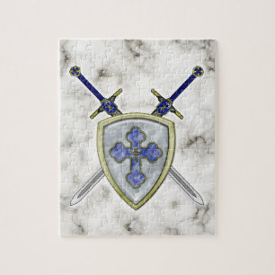 Quebra-cabeça St Michael - espadas e protetor