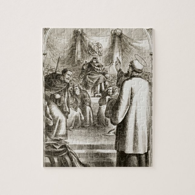 Quebra-cabeça St Patrick que preaching em Tara, 'do Trias Thu (Vertical)