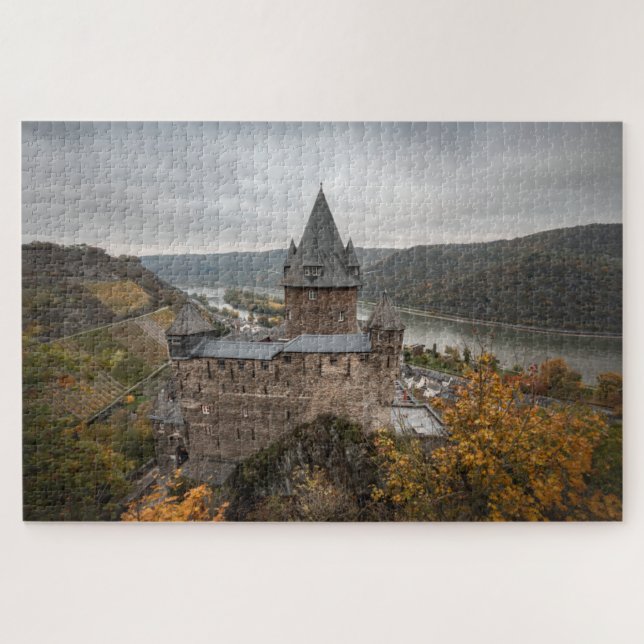 Quebra-cabeça Stahleck Castle Bacharach Alemanha (Horizontal)