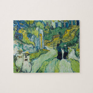 Quebra-cabeça Stairway at Auvers, por van Gogh: