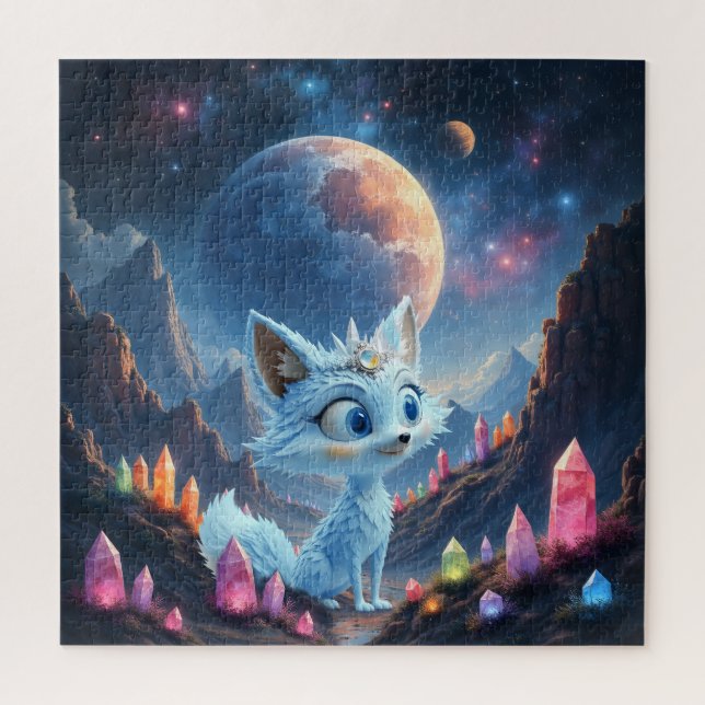 Quebra-cabeça Star Whisper Fox – Keeper of Crystal Light.  (Vertical)