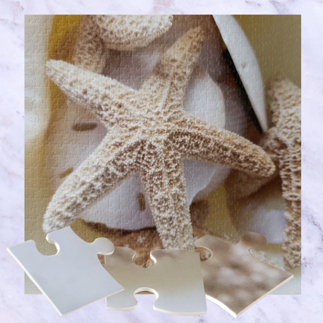 Quebra-cabeça Starfish e Sand Dollares Fotográficos (Criador carregado)