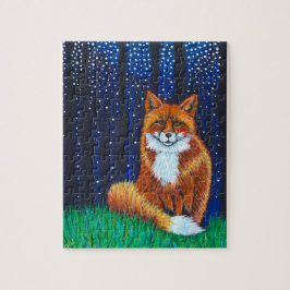 Quebra-cabeça Starry Night Fox