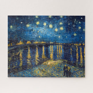 Quebra-cabeça Starry Night no Rhone | Van Gogh |