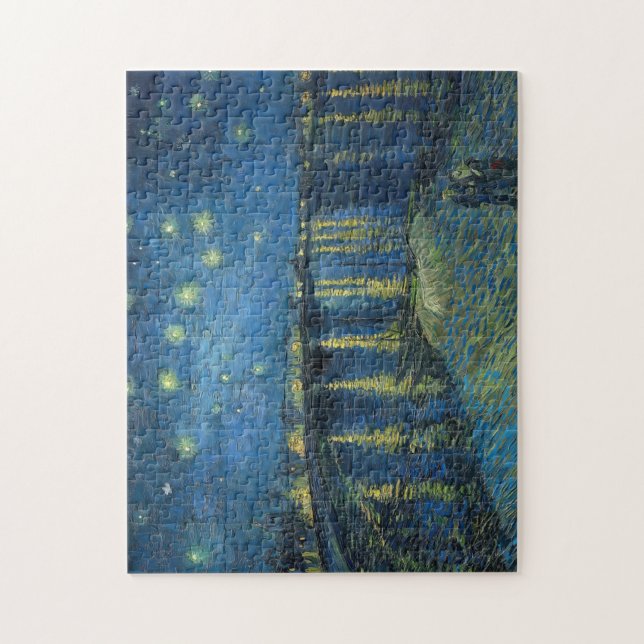 Quebra-cabeça Starry Night Over the Rhone (1888) Vincent van Gog (Vertical)