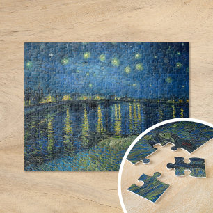 Quebra-cabeça Starry Night Over the Rhône Vincent Van Gogh