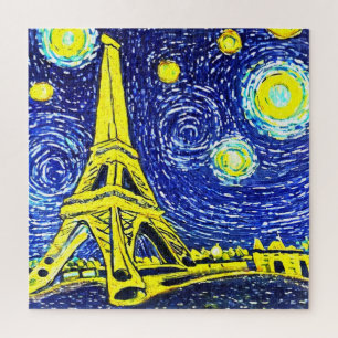 Quebra-cabeça Starry Night Paris França