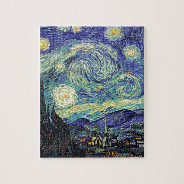 Quebra-cabeça Starry Night por van Gogh (Vertical)