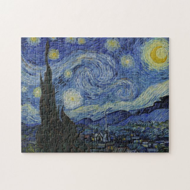 Quebra-cabeça "Starry Night" por Van Gogh (Horizontal)