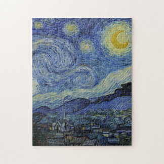 Quebra-cabeça Starry Night por Vincent Van Gogh / famosa arte