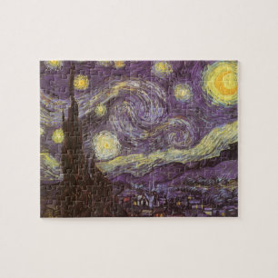 Quebra-cabeça Starry Night por Vincent van Gogh, Vintage Fine Ar