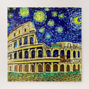 Quebra-cabeça Starry Night Roma Itália