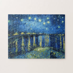 Quebra-cabeça Starry Night sobre o Rhone Vincent van Gogh