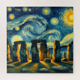 Quebra-cabeça Starry Night Stonehenge