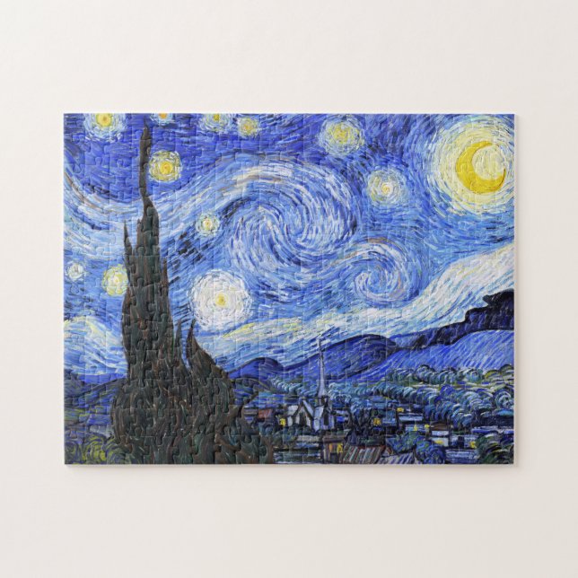 Quebra-cabeça Starry Night Van Gogh (Horizontal)